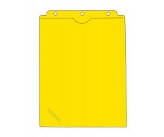 1-Pocket Record Protector - Top Punched - Top Open -Yellow