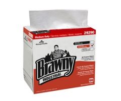 Task Wipe Brawny Industrial Medium Duty White NonSterile Airlaid Bonded Cellulose 9-1/4 X 16-1/2 Inch Reusable