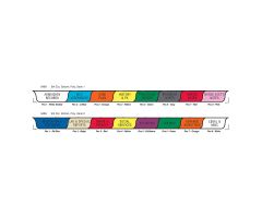 Chart Divider Set - Poly - Long-Term Care - 16 Tabs Bottom