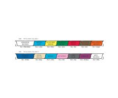 Chart Divider Set - Poly - Long-Term Care - 14 Tabs Bottom
