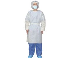 Over-the-Head Protective Procedure Gown Adult X-Large Yellow NonSterile AAMI Level 2 Disposable