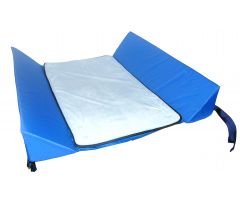 Bed Support System w/Attached 30-Degree Bolsters Nylon Bottom & Pad
