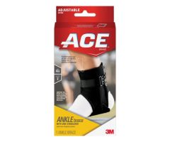 Ankle Brace with Side Stabilizers Ace One Size Fits Most Lace Up Left or Right Foot
