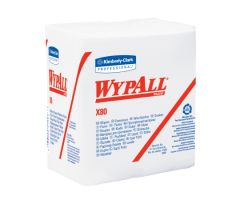 Task Wipe WypAll X80 Heavy Duty White NonSterile Cellulose / Polypropylene 12 X 12-1/2 Inch Reusable
