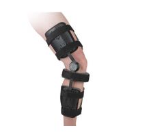 Knee Immobilizer Exoform One Size Fits Most Thumb Lock / Hook and Loop Closure 18 to 24 Inch Length Left or Right Knee