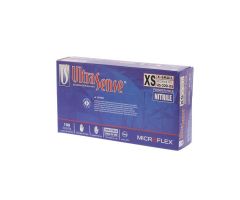 MICROFLEX UltraSense Nitrile Exam Gloves X-Small Blue Non-Sterile 100/Bx