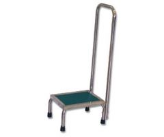 Step Stool with Handrail MRI 1-Step Stainless Steel 8-1/2 Inch Step Height
