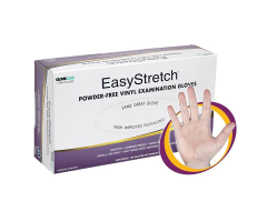 Gloves Exam EasyStretch Powder-Free Vinyl X-Large 100/Bx, 20 BX/CA, 5700096CA