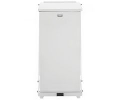 Medical Waste Receptacle Rubbermaid Commercial Defenders 24 gal. Square White Steel Step On
