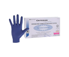 Gloves Exam Criterion Pure Freedom Powder-Free Nitrile X-Small Blue 200/Bx, 10 BX/CA, 5700630BX