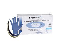 Criterion Low Derma Nitrile Exam Gloves Large Slate Blue Non-Sterile 200/Bx