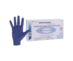 Gloves Exam Criterion Pure Freedom Powder-Free Nitrile Large Blue 200/Bx, 10 BX/CA, 5700633CA