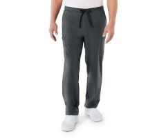 Clinton AVE Unisex Scrub Pants with 6 Pockets, Tall, Charcoal, Size 4XL
