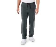 Clinton AVE Unisex Scrub Pants with 6 Pockets, Tall, Charcoal, Size 3XL