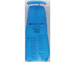 Emesis Bag 8.5x5x5" Translucent Blue Plastic 6 PK/CA