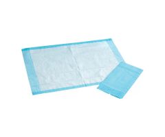 Incontinence Underpad Unisex 30x36" Light Absorbency White/Blue 100/Ca