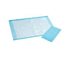 Incontinence Underpad Unisex 30x30" Light Absorbency White/Blue 150/Ca