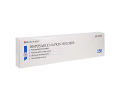 Bib Holder White Non Woven Fabric Disposable 250/Bx