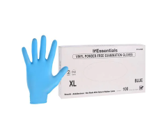 Gloves Exam Essentials Powder-Free Vinyl X-Large Blue 100/Bx, 10 BX/CA, 5702228BX