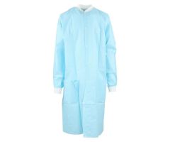 Criterion Protective Lab Coat SMS Large Sky Blue 10/Pk
