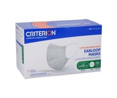 Criterion Extra Breathing Room Earloop Face Mask ASTM Level 3 White Adult 10 BX/CA