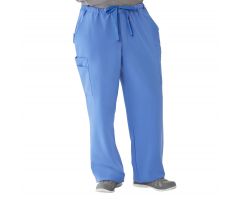 Illinois Ave Unisex Athletic Cargo Scrub Pants with 7 Pockets, Ceil Blue, Tall Inseam, Size 2XL