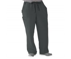 Illinois Ave Unisex Athletic Cargo Scrub Pants with 7 Pockets, Charcoal, Tall Inseam, Size XL