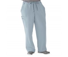 Illinois Ave Unisex Athletic Cargo Scrub Pants with 7 Pockets, Gray, Tall Inseam, Size L