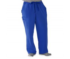 Illinois Ave Unisex Athletic Cargo Scrub Pants with 7 Pockets, Royal Blue, Regular Inseam, Size L