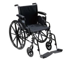 Lightweight Wheelchair Cruiser III Dual Axle Full Length Arm Flip-583297