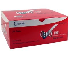 Rapid Test Kit Clarity IFOBT Colorectal Cancer Screening Fecal Occult Blood Test (iFOB or FIT) Stool Sample 30 Tests