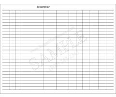 All-Purpose Blank Register Ledger Book Sheet