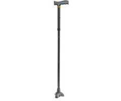 Tri-Step Folding Cane Black Lumex