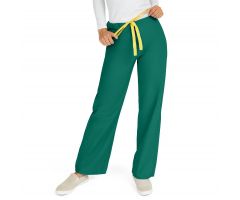 AngelStat Unisex Reversible Scrub Pants with Drawstring Waist, Hunter, Size M, Angelica Color Code