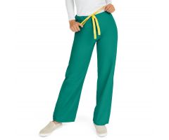 AngelStat Unisex Reversible Scrub Pants with Drawstring Waist, Emerald, Size 4XL, Angelica Color Code