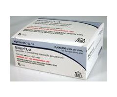 Bicillin L-A 600, 000 Units/2 mL Prefilled Syringe, 10 x 4 mL