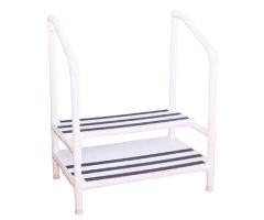 Step Stool, MRI, Two Steps PVC w/Handrails,