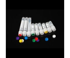 Cap Insert for Cryogenic Vial, Assorted, white, red, yellow, blue, green, purple, 100/pk for each color compatible with regular External threaded vials only,, 600/cs