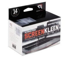 ScreenKleen Alcohol-Free Wipes, Cloth, 5 x 5, 14/Box