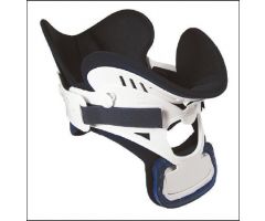 Rigid Cervical Collar with Replacement Pads Miami J Preformed Adult Regular Two-Piece / Trachea Opening