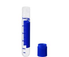 Screw cap tube, 5 ml, round base, PP, cap enclosed 6,25,04,040