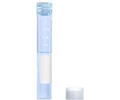 Screw cap tube, 5 ml, conical false bottom, flat tube bottom, PP, cap enclosed
