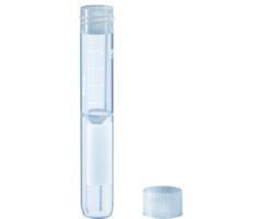 Screw cap tube, 5 ml, conical false bottom, rounded tube bottom, PP, cap enclosed