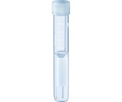 Screw cap tube, 5 ml, conical false bottom, rounded tube bottom, PP, cap assembled