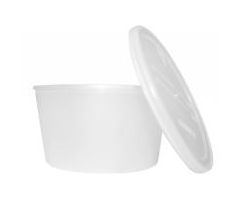 Snap-On Lid Dawn Mist 8 oz. Clear, 626309CS