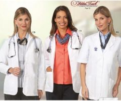 Lab Jacket White Medium Hip Length Reusable 639827