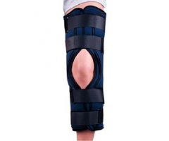 Knee Immobilizer One Size Fits Most Hook and Loop Closure 27 Inch 22 Inch Length Left or Right Knee