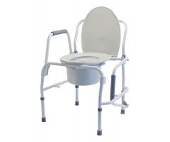 Commode Drop Arm Silver Coll Lumex, 6433A