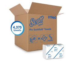 Scott SCOTTFOLD M Hand Towel Single Fold Disp Fbr 7.8 in x 12.4 in Wht 4375/Ca