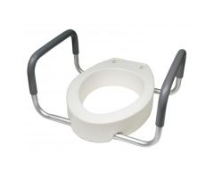 Toilet Seat Riser Lumex Deluxe 300lb Wht 22.5x3.5" Elngt Adds 3.5 Adlt 2/Ca